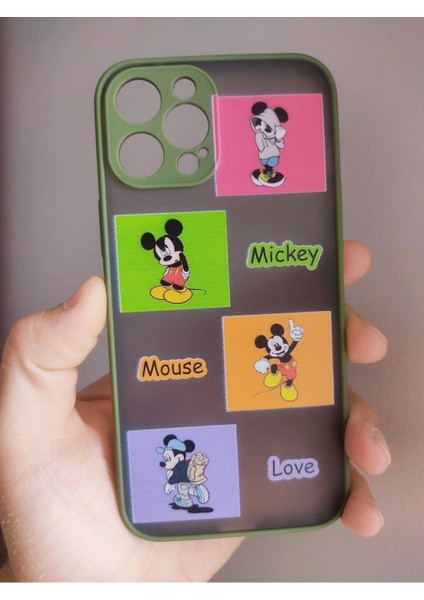 iPhone 12 Pro Max Uyumlu Mickey Mouse Tasarım Hux Kılıf