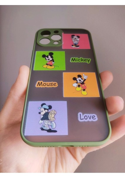 iPhone 12 Pro Max Uyumlu Mickey Mouse Tasarım Hux Kılıf