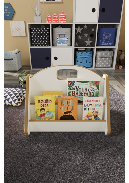 Montessori Mdf Çocuk Kitaplığı