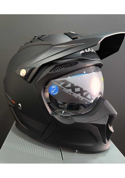 Axxıs Hunter Sv Solıd A1 Matt Black Kask + 990 Tl Değerindeki Siyah Vizor Hediye