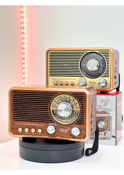 Kahverengi Nostaljik Radyo, Fm/am/sw Radyo, USB ve Tf Kart Destekli Taşınabilir Bluetooth Retro Hoparlör Tasarım Ödüllü fiyatları