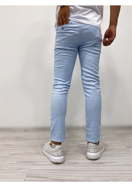 Açık Mavi Slim Fit Pantolon modelleri
