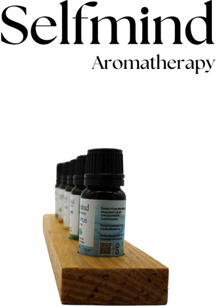 Selfmind Aromaterapi 7 Delikli Uçucu Yağ Standı Doğal Çam Ağacı