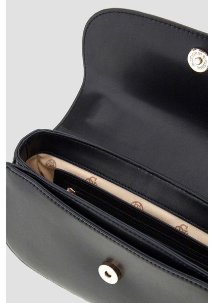 Kadın Logolu Ayarlanabilir Zincir ve Askılı Omuz Çantası - Siyah modelleri