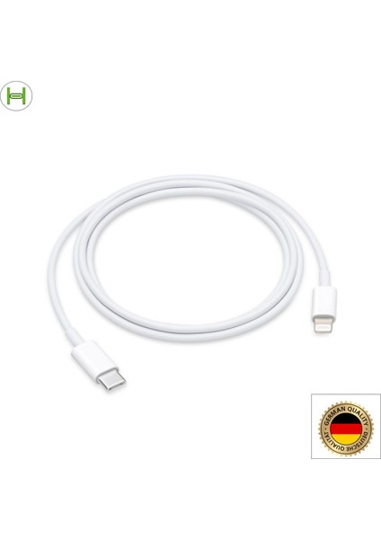 Apple iPhone Uyumlu Lightning Hızlı Şarj Type-C Lightning Şarj Kablosu Type-C Kablo 1m. Beyaz