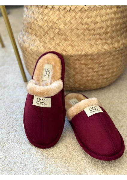 (Dar Kalıp) Unisex Ev Terliği Içi Kürklü Çeyiz Terliği Kışlık Terlik Ses Yapmaz Hafif Taban fiyatları