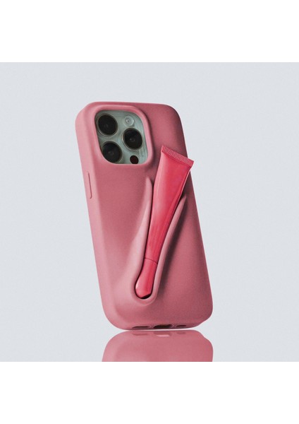 iPhone 15 Pro Max Kılıf Lips Seri Silikon Kapak Lip Gloss Uyumlu fırsatları