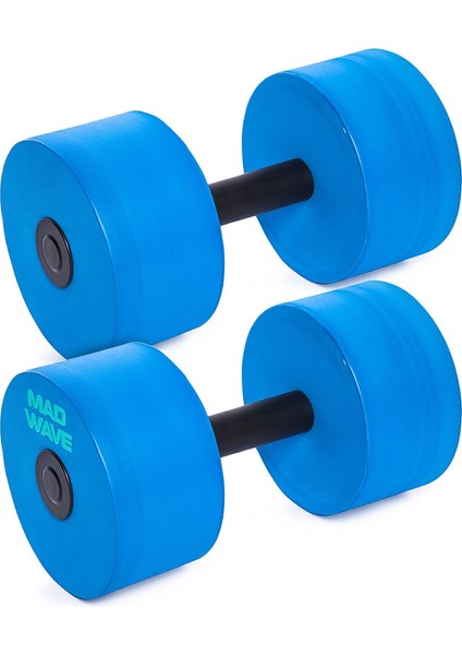 Mad Wave Aqua Dumbbells Basic Round, Pair, 15*15*3