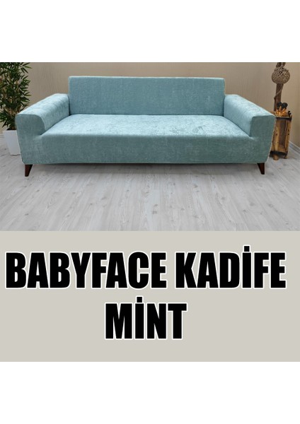 Babyface Kadife Kumaş Üçlü & Çekyat Koltuk Kılıfı