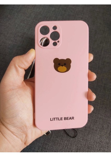 iPhone 13 Pro Max Uyumlu Little Bear Tasarım Telefon Boyun Askılı Set