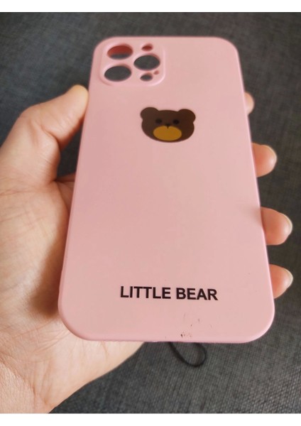 iPhone 13 Pro Max Uyumlu Little Bear Tasarım Telefon Boyun Askılı Set