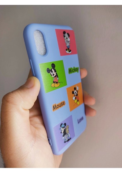 iPhone x iPhone Xs Uyumlu Mickey Mouse Tasarım Içi Kadife Lansman Kılıf