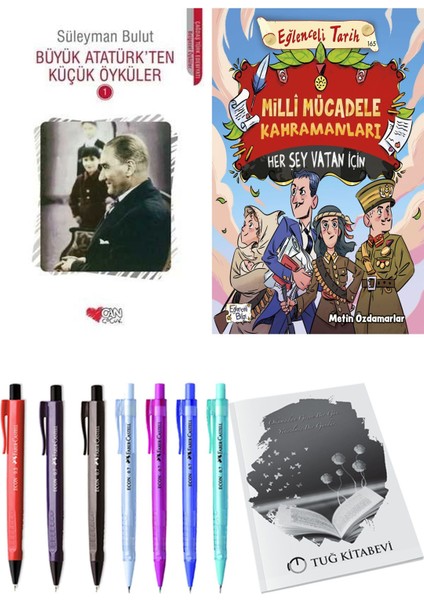 Milli Mücadele Kahramanları Her Şey Vatan İçin ve Büyük Atatürk'ten Küçük Öyküler 1 2'li Set