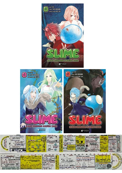 Slime Olarak Reenakarne Olduğum Zaman 3 - 4 - 5. Cilt Manga Seti - Fuse - Matematik Öğreten Cetvel