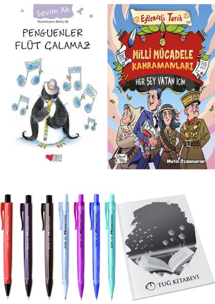 Milli Mücadele Kahramanları Her Şey Vatan İçin ve Penguenler Flüt Çalamaz 2'li Set