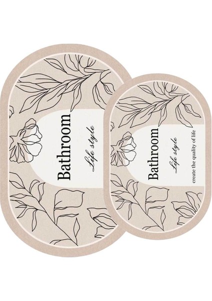 Yıkanabilir, kaymaz, renkli banyo paspası takımı, 60x90 cm, polyester, dekoratif fiyatları