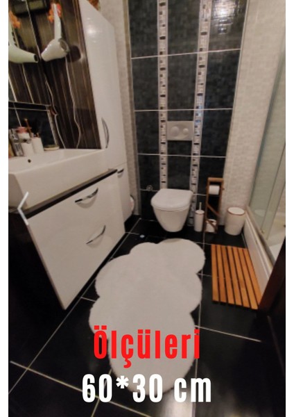 Ahşap Banyo Paspası, Dekoratif, Kaymaz Taban, 60x30 cm, Masif Tasarım fiyatları