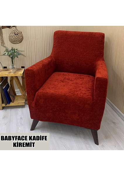 Babyface Kadife Kumaş Tekli Koltuk & Berjer Koltuk Kılıfı