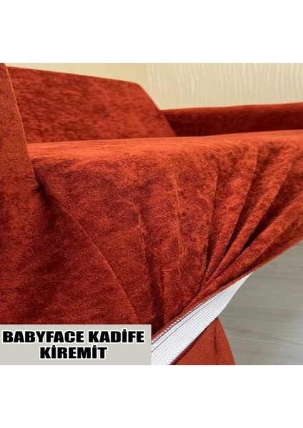 Babyface Kadife Kumaş Tekli Koltuk & Berjer Koltuk Kılıfı