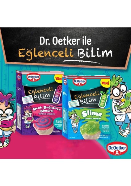 Yeni Eğlenceli Bilim Serisi Cupcake Karışımı Renk Değiştiren Glazürlü ve Slime