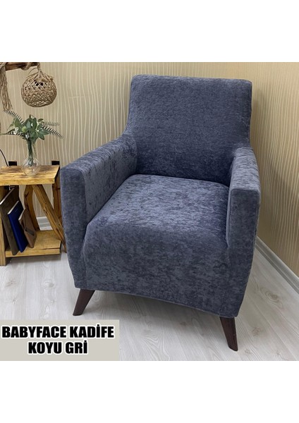 Babyface Kadife Kumaş Tekli Koltuk & Berjer Koltuk Kılıfı