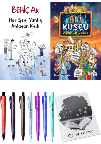 Ali Kuşçu Sönmeyen Bilim Güneşi ve Her Şeyi Yanlış Anlayan Kedi 2'li Set