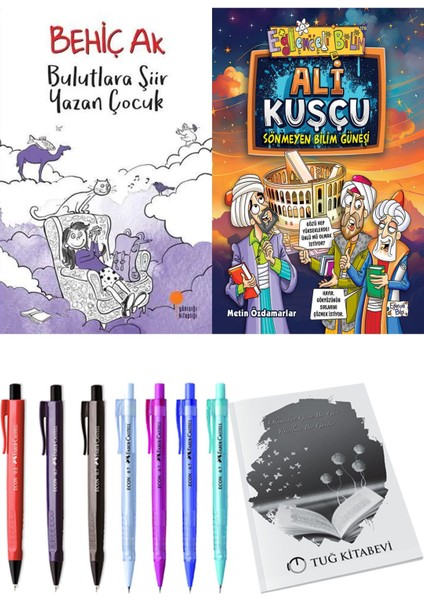 Ali Kuşçu Sönmeyen Bilim Güneşi ve Bulutlara Şiir Yazan Çocuk 2'li Set