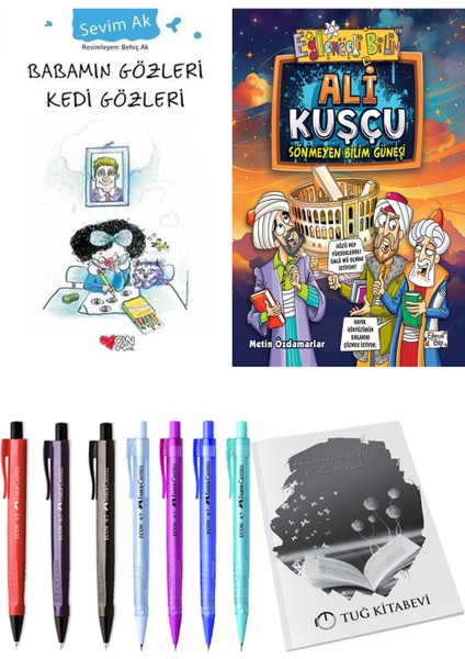 Ali Kuşçu Sönmeyen Bilim Güneşi ve Babamın Gözleri Kedi Gözleri 2'li Set