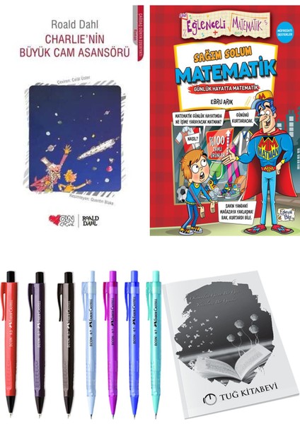 Sağım Solum Matematik ve Charlie'nin Büyük Cam Asansörü 2'li Set