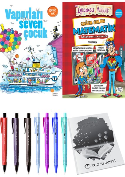 Sağım Solum Matematik ve Vapurları Seven Çocuk 2'li Set