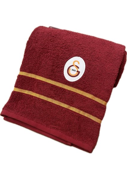 Taç Lisanslı Galatasaray Arma Banyo Havlusu Kırmızı