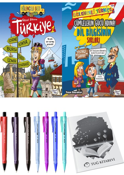 Cümlelerin Gücü Adına! Dil Bilgisinin Sırları ve Güzel Ülkem Türkiye 1 2'li Set