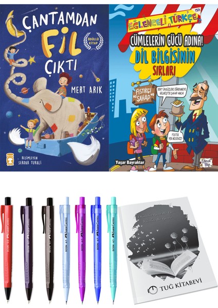 Cümlelerin Gücü Adına! Dil Bilgisinin Sırları ve Çantamdan Fil Çıktı 2'li Set