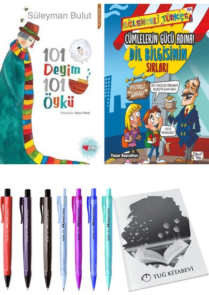 Cümlelerin Gücü Adına! Dil Bilgisinin Sırları ve 101 Deyim 101 Öykü Süleyman Bulut 2'li Set