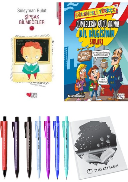 Cümlelerin Gücü Adına! Dil Bilgisinin Sırları ve Şipşak Bilmeceler 1 2'li Set