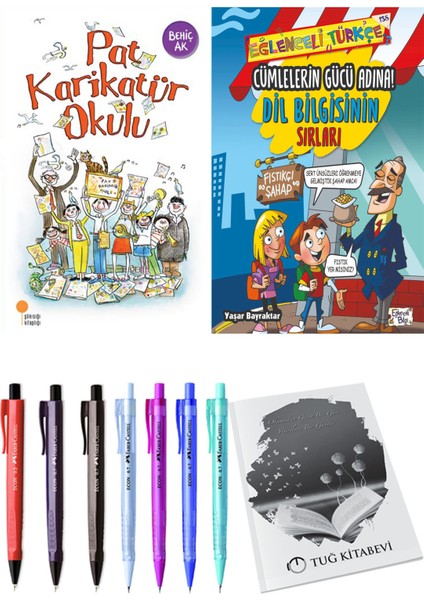 Cümlelerin Gücü Adına! Dil Bilgisinin Sırları ve Pat Karikatür Okulu 2'li Set