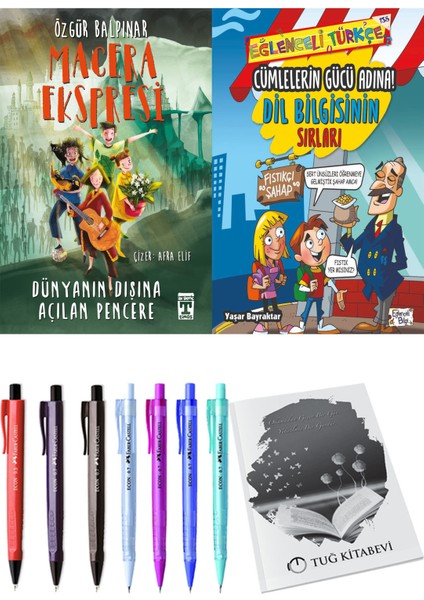 Cümlelerin Gücü Adına! Dil Bilgisinin Sırları ve Gelecek Ekspresi Dünyanın Dışına Açılan Pencere 2'li Set