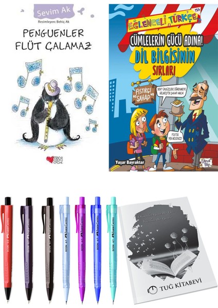 Cümlelerin Gücü Adına! Dil Bilgisinin Sırları ve Penguenler Flüt Çalamaz 2'li Set