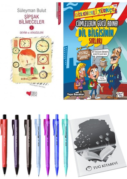 Cümlelerin Gücü Adına! Dil Bilgisinin Sırları ve Şipşak Bilmeceler 2 2'li Set