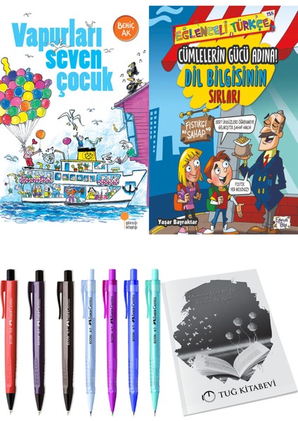 Cümlelerin Gücü Adına! Dil Bilgisinin Sırları ve Vapurları Seven Çocuk 2'li Set