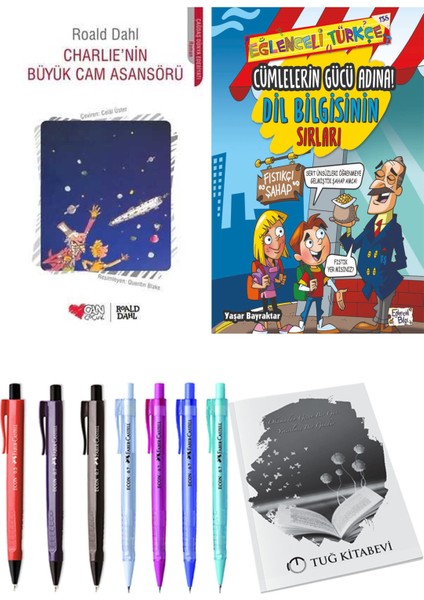 Cümlelerin Gücü Adına! Dil Bilgisinin Sırları ve Charlie'nin Büyük Cam Asansörü 2'li Set