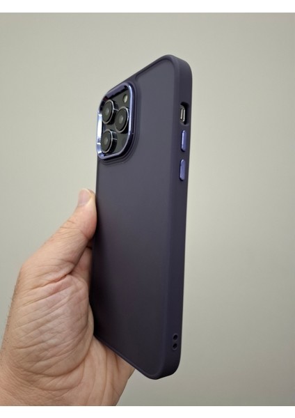 iPhone 14 Pro Max Kılıf Kamera Korumalı Arkası Renkli Buzlu Mat Görünümlü Kılıf fırsatları