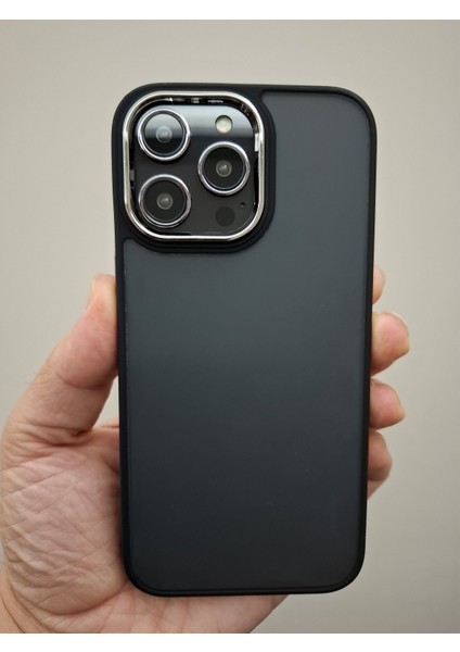 iPhone 14 Pro Max Kılıf Kamera Korumalı Arkası Renkli Buzlu Mat Görünümlü Kılıf