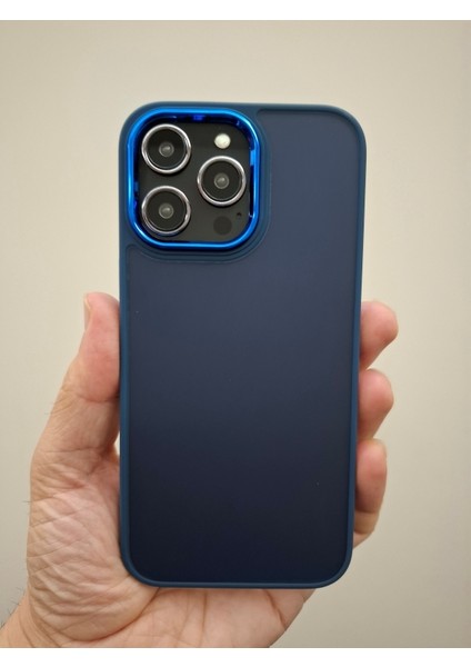 iPhone 14 Pro Max Kılıf Kamera Korumalı Arkası Renkli Buzlu Mat Görünümlü Kılıf