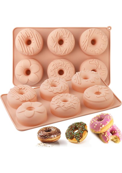 Silikon Kalıplar Donut Jöle Cupcake Çörek Kek Ekmek Pasta Kalıbı