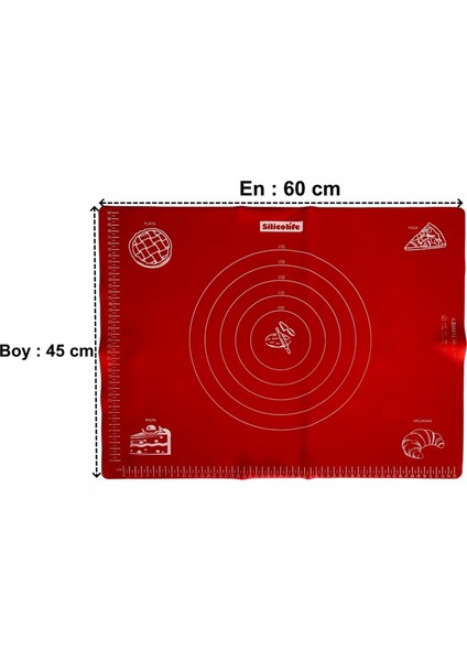 Silikon Büyük Hamur Matı 45X60 cm