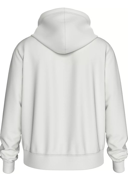 Kadın Monologo Regular Hoodıe Sweatshirt - Beyaz