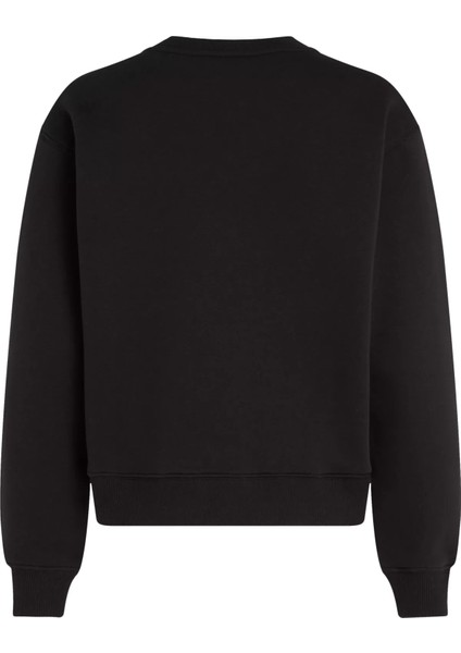 Kadın Mdrn Reg Corp Logo C-Nk Swtshrt Sweatshirt - Siyah fiyatları