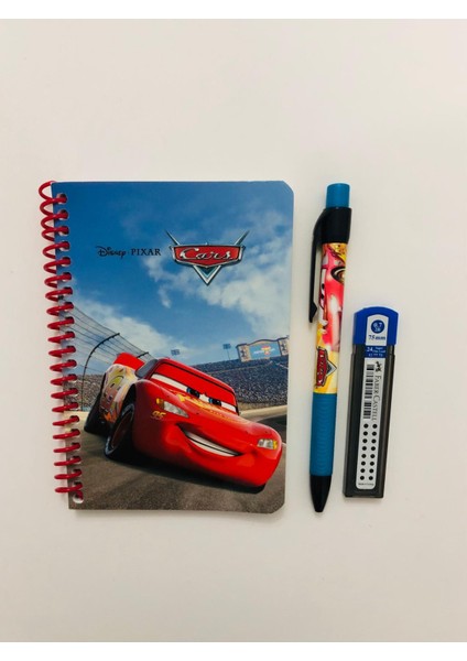 Kırtasiye Seti ( Cars Not Defteri - Cars Uçlu Kalem - Uç )