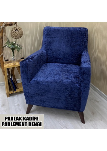 Parlak Kadife Kumaş Tekli Koltuk & Berjer Koltuk Kılıfı
